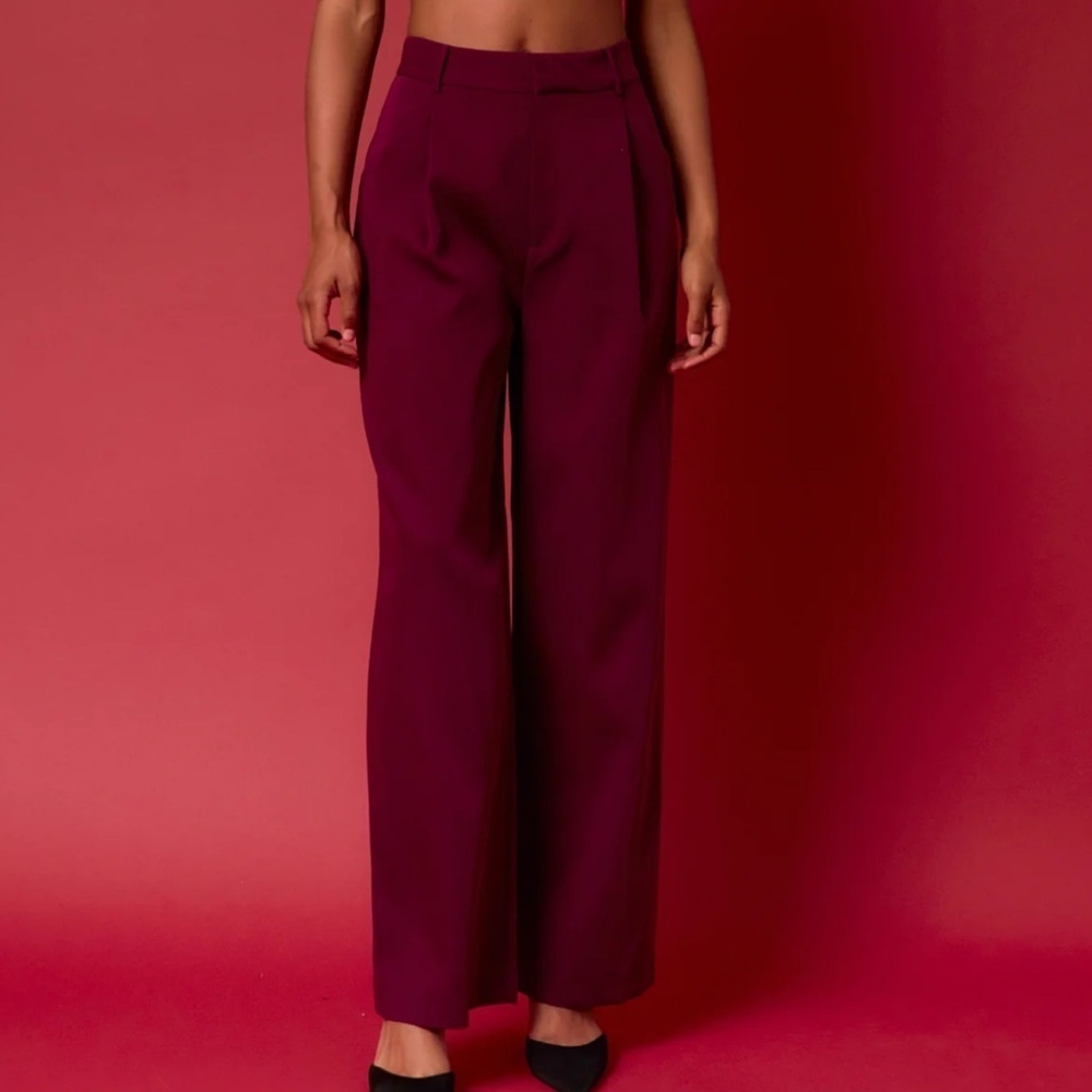 ❄️☀️Elegant Burgundy/Plum  Women's Pants